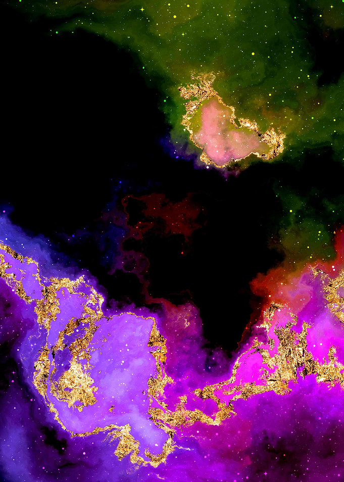 100 Starry Nebula in Space