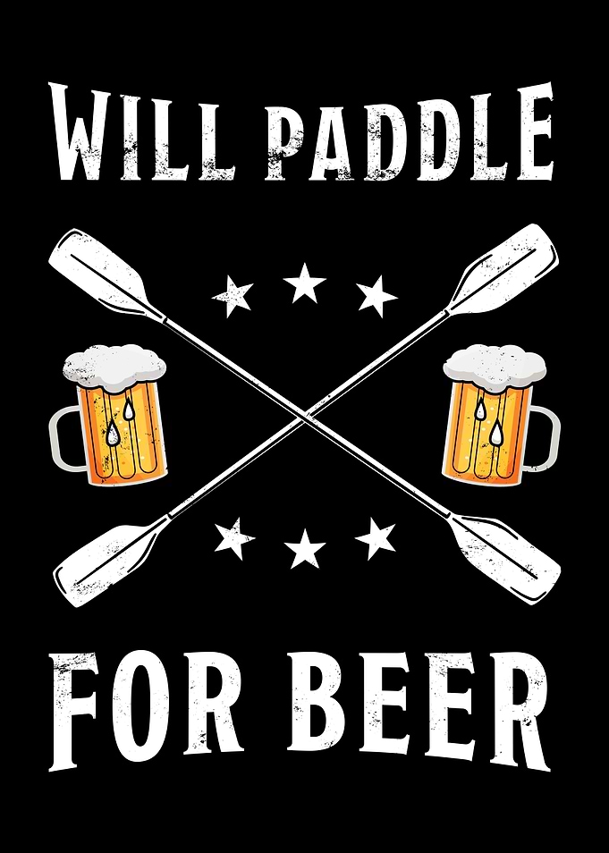 Funny Kayaking Beer Gift