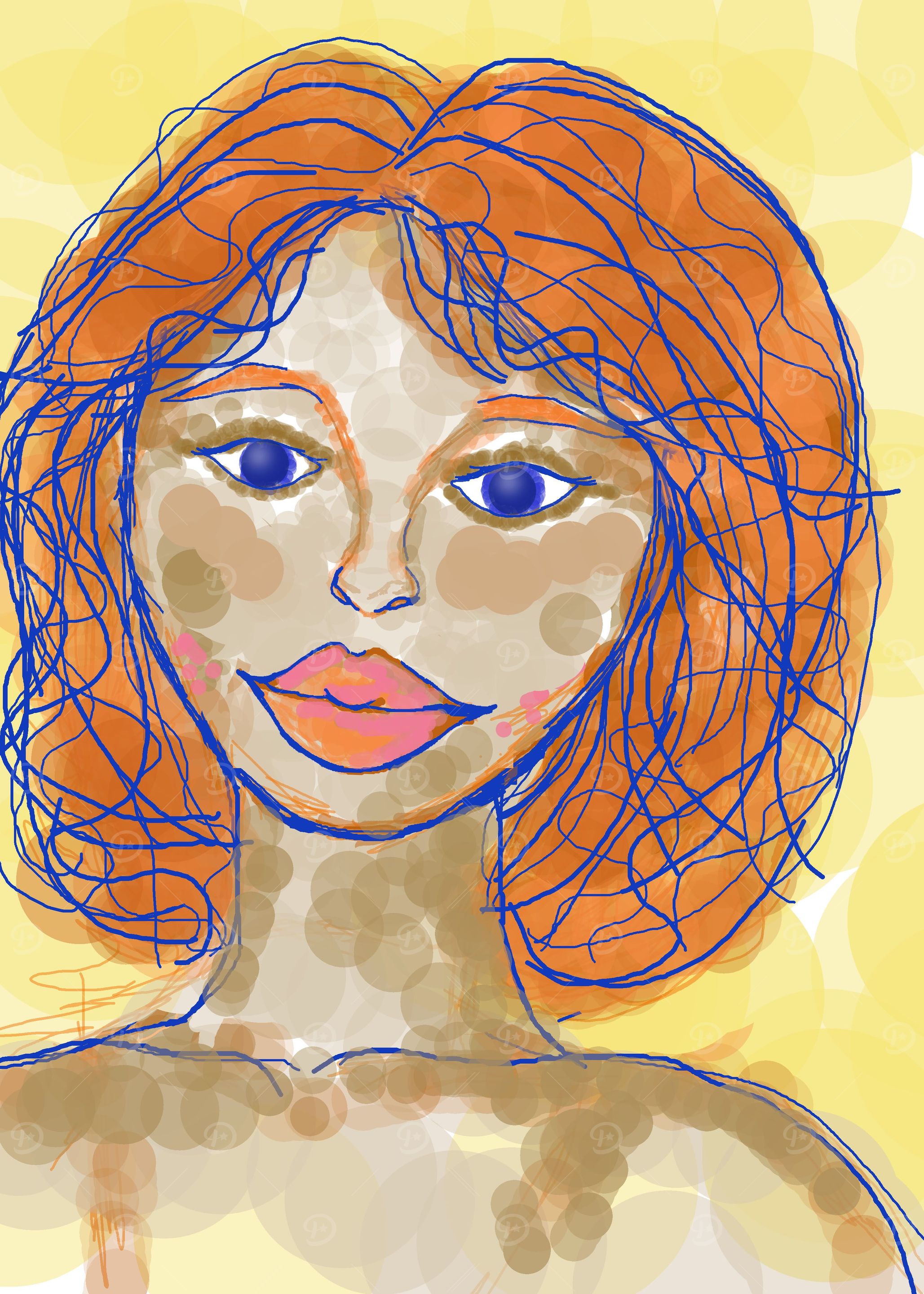a lady on portrait