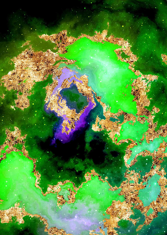 100 Starry Nebula in Space