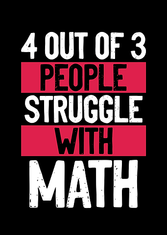 People struggle with math