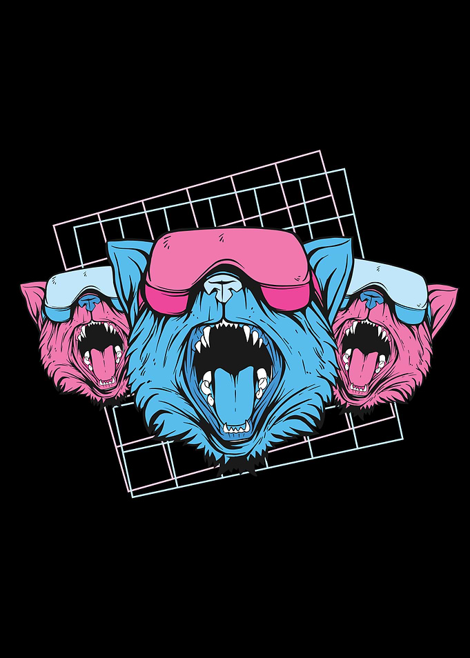 Vaporwave Cats