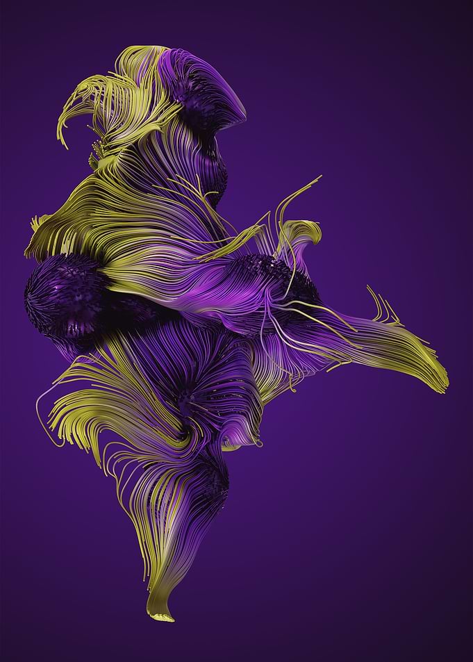 Chaotic Lines Art 35 Color