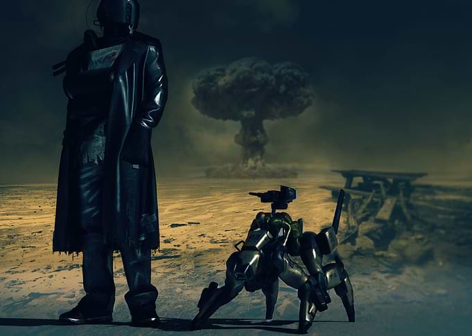 One Droid and his dog