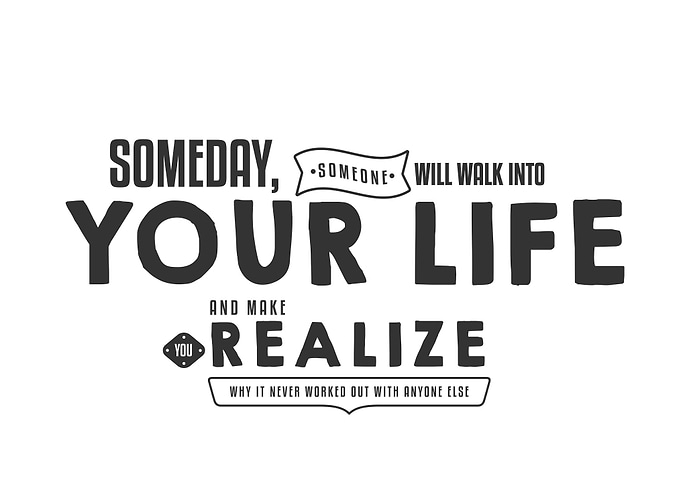 someone will walk into