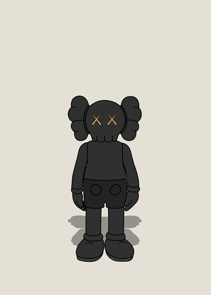 KAWS Standing Black