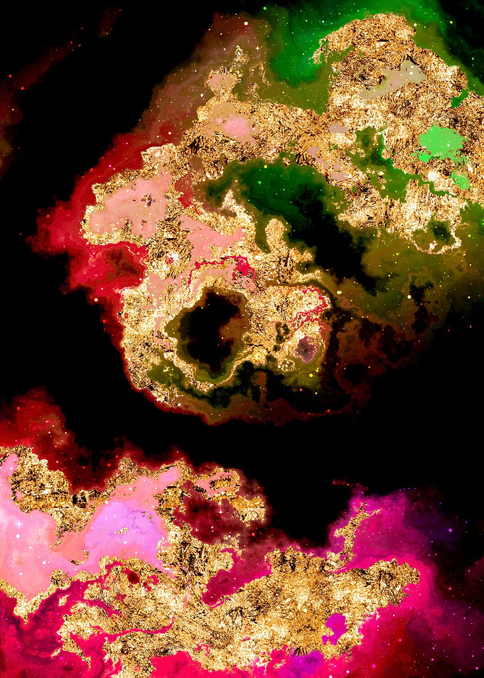 100 Starry Nebula in Space