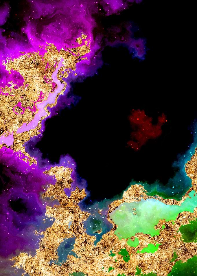 100 Starry Nebula in Space