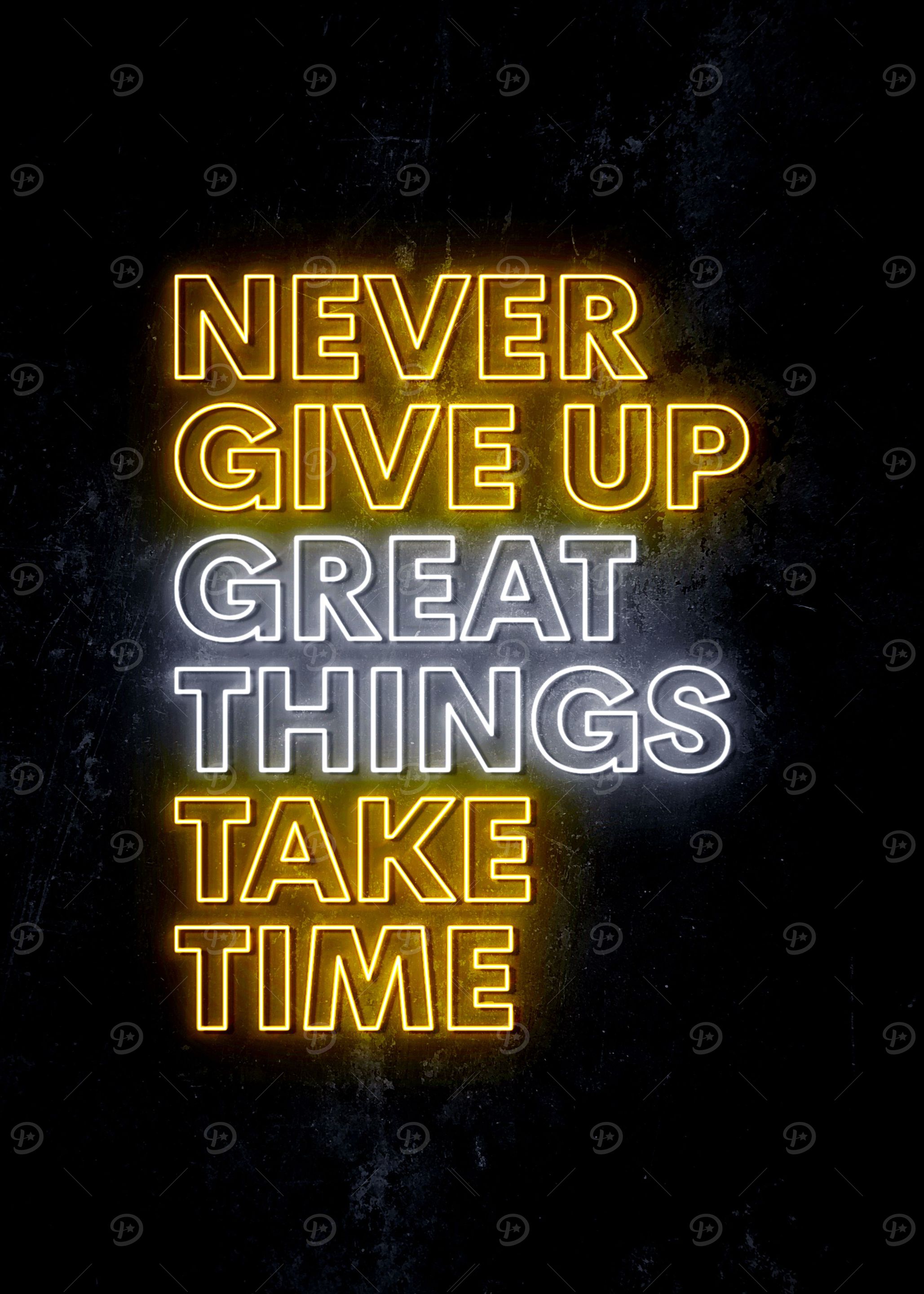 Never Give up