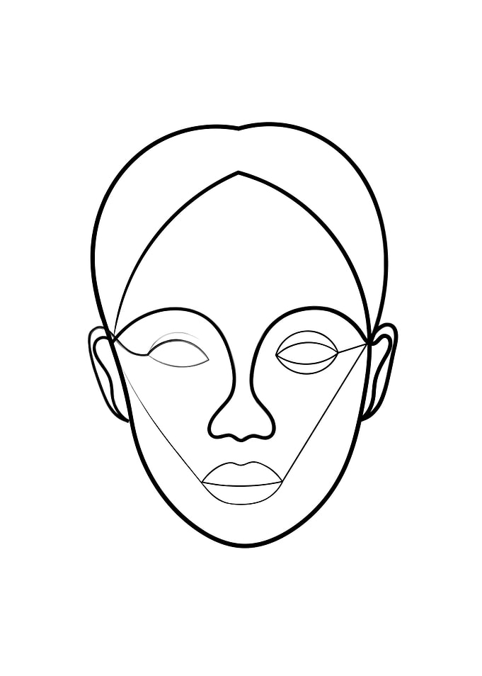 Female Line Portrait