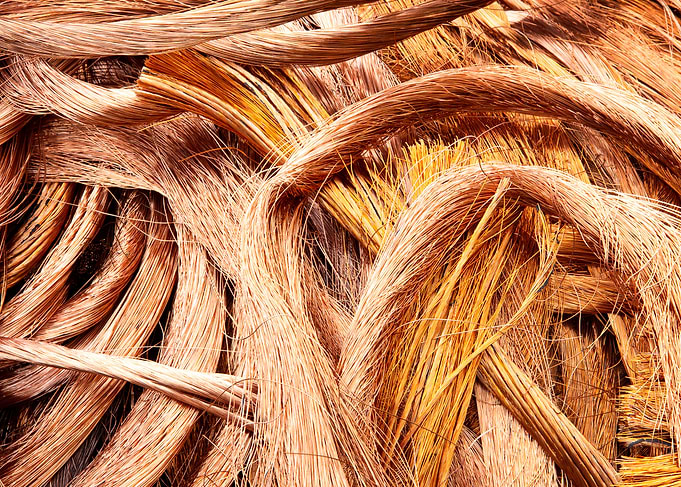 Wired Copper Material
