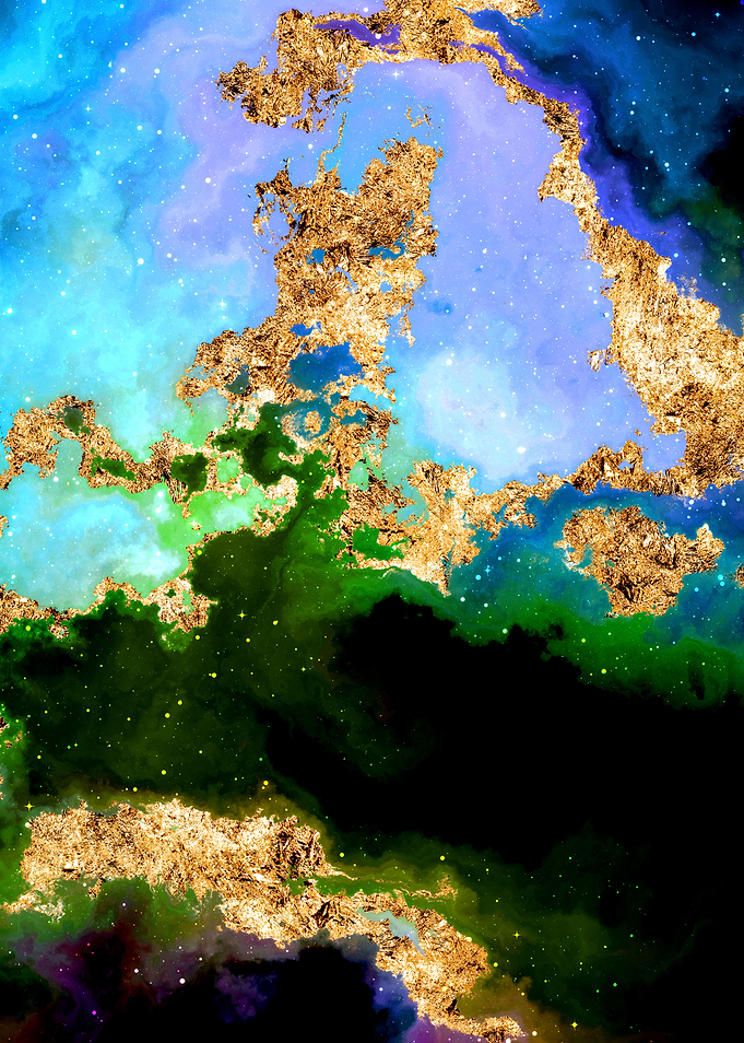 100 Starry Nebula in Space