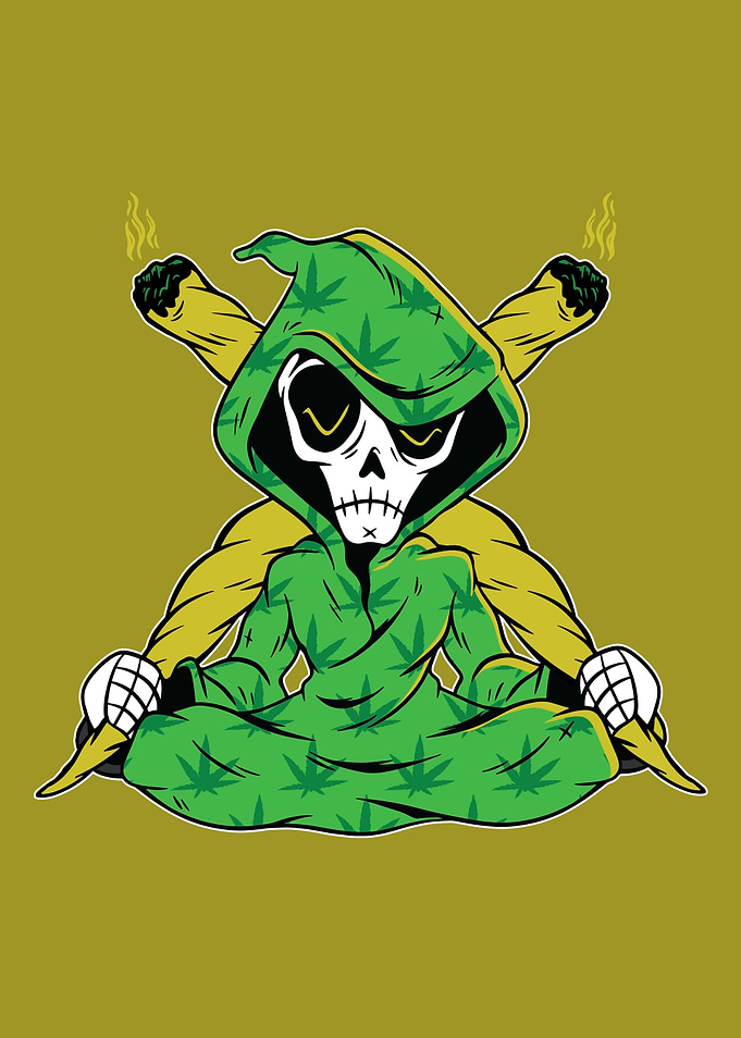 Sitting Grim Reefer
