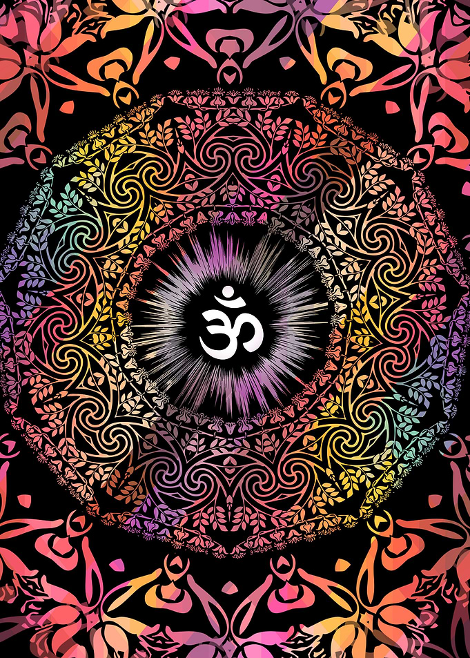 Mandala Radiant Om