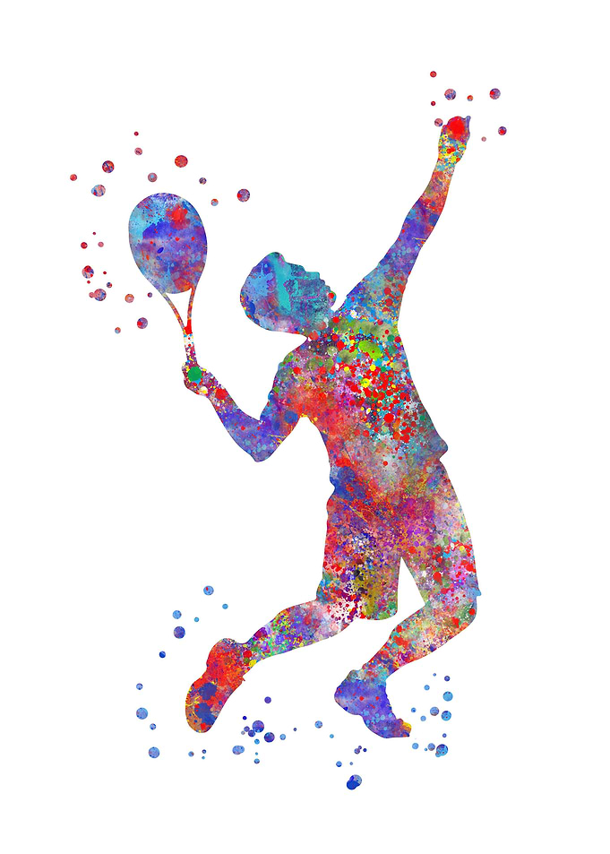 Male tennis player