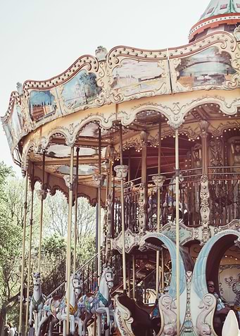 Pink Carousel in Paris