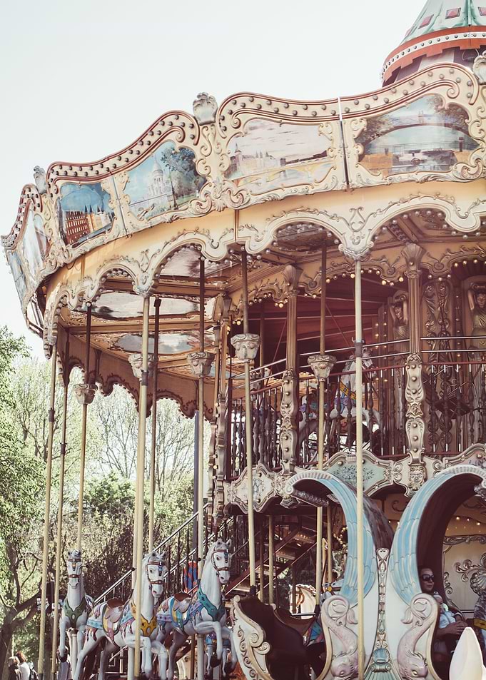 Pink Carousel in Paris