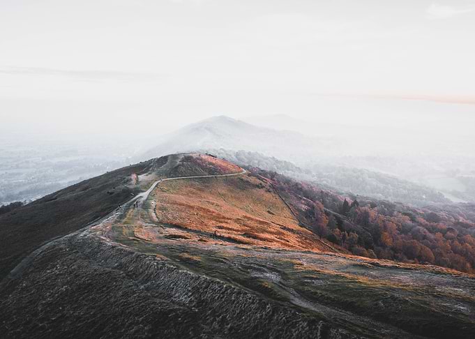 Foggy Mountain Landscape