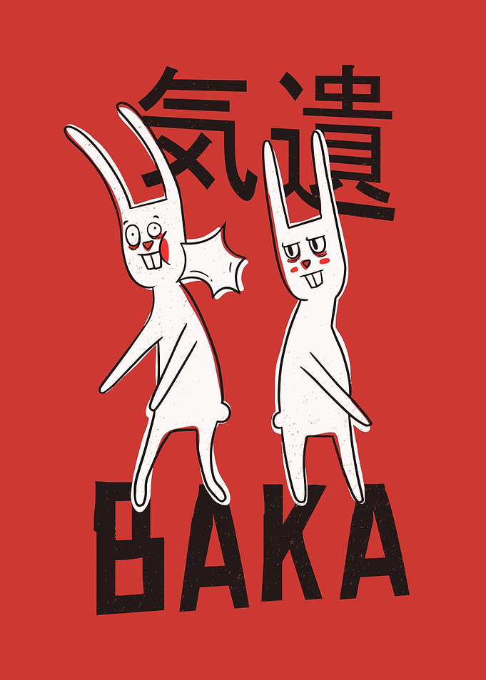 Funny Anime Baka Rabbits