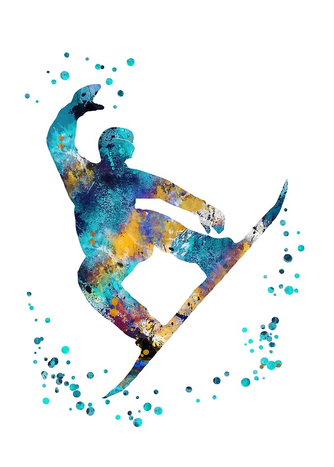 Male snowboarder