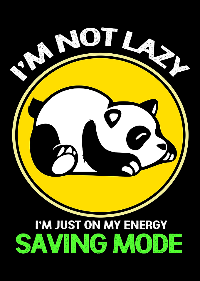 Panda Saving Energy Mode