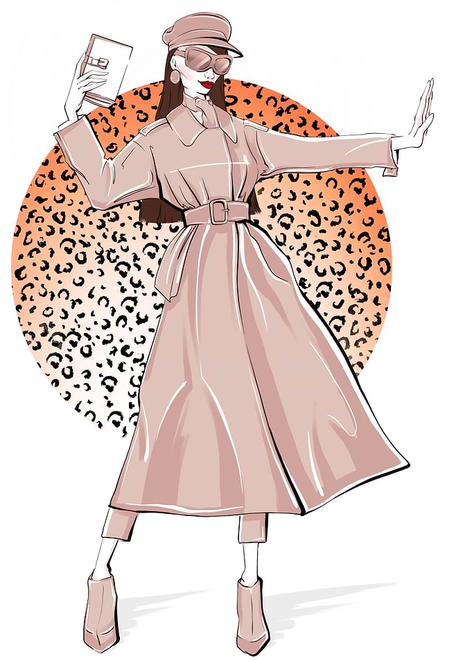 Autumn trendy fashion art
