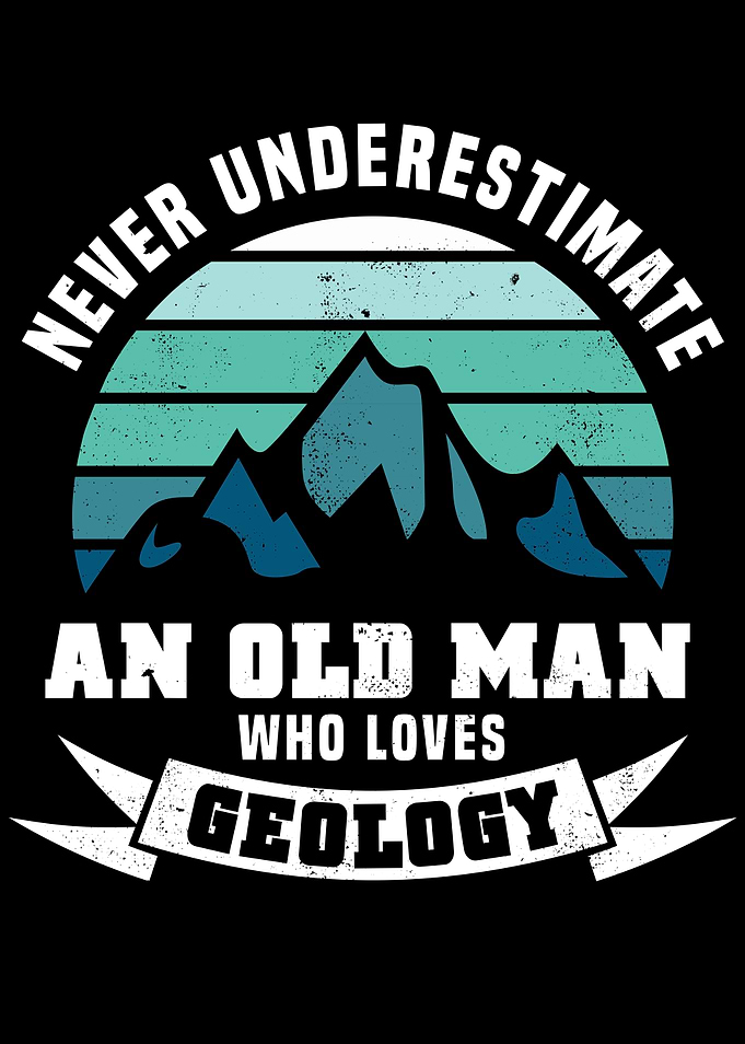 Old man who loves Geology