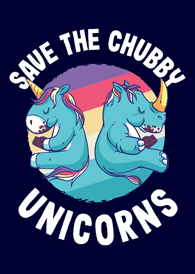 Save Chubby Unicorns Funny