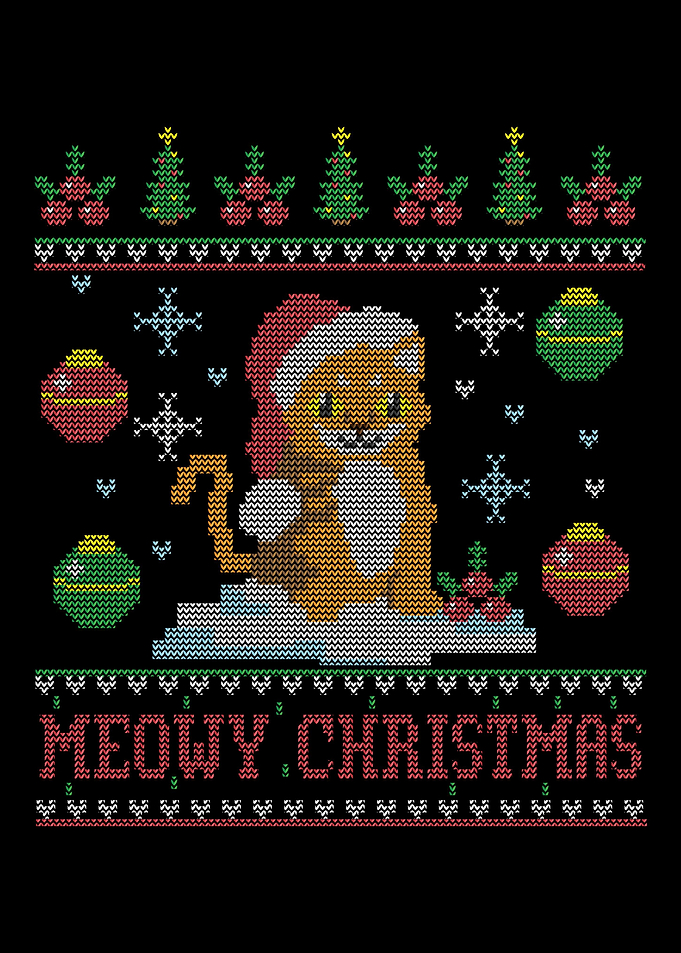 Cats Meowy Christmas Ugly