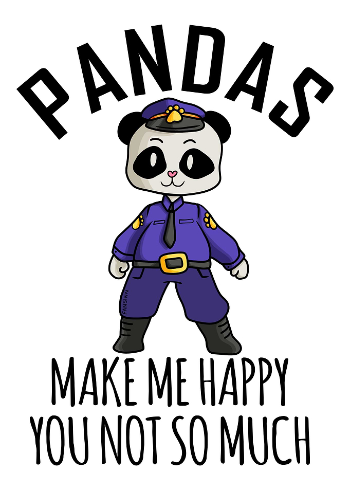 Pandas Make Me Happy Secur