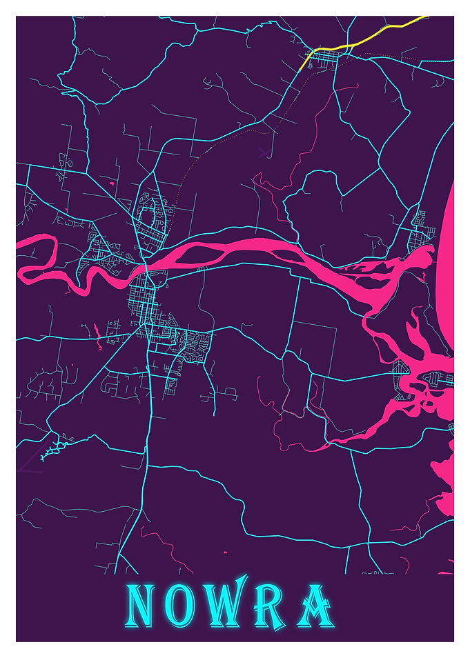 Nowra Neon City Map