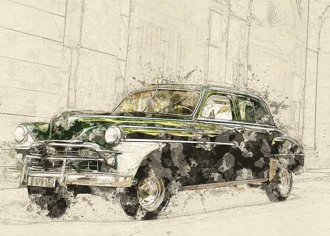 Retro Dodge Car