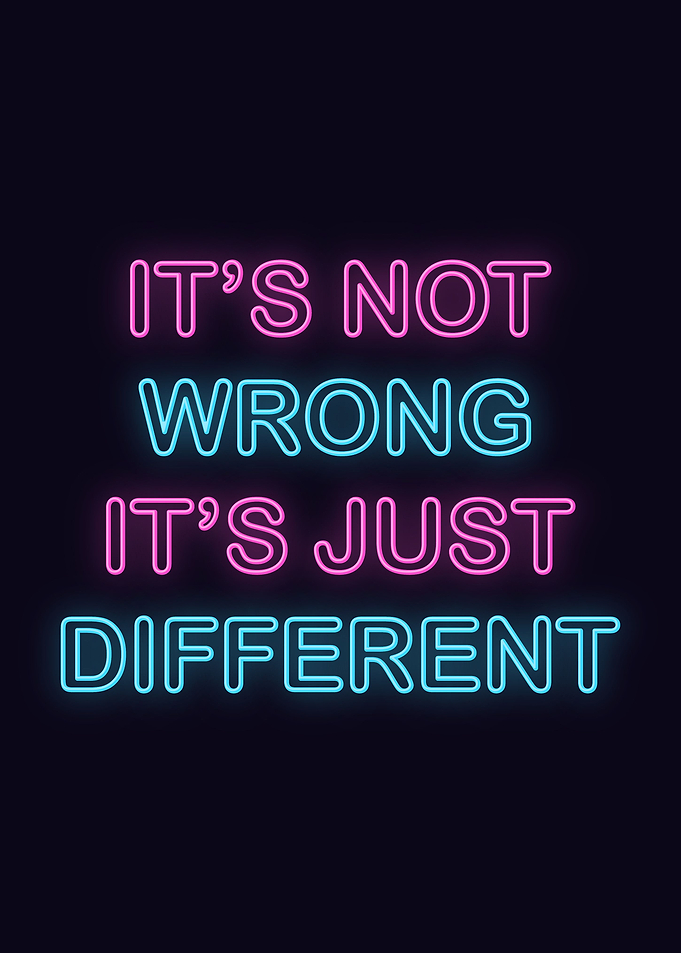 Neon Motivation Quote
