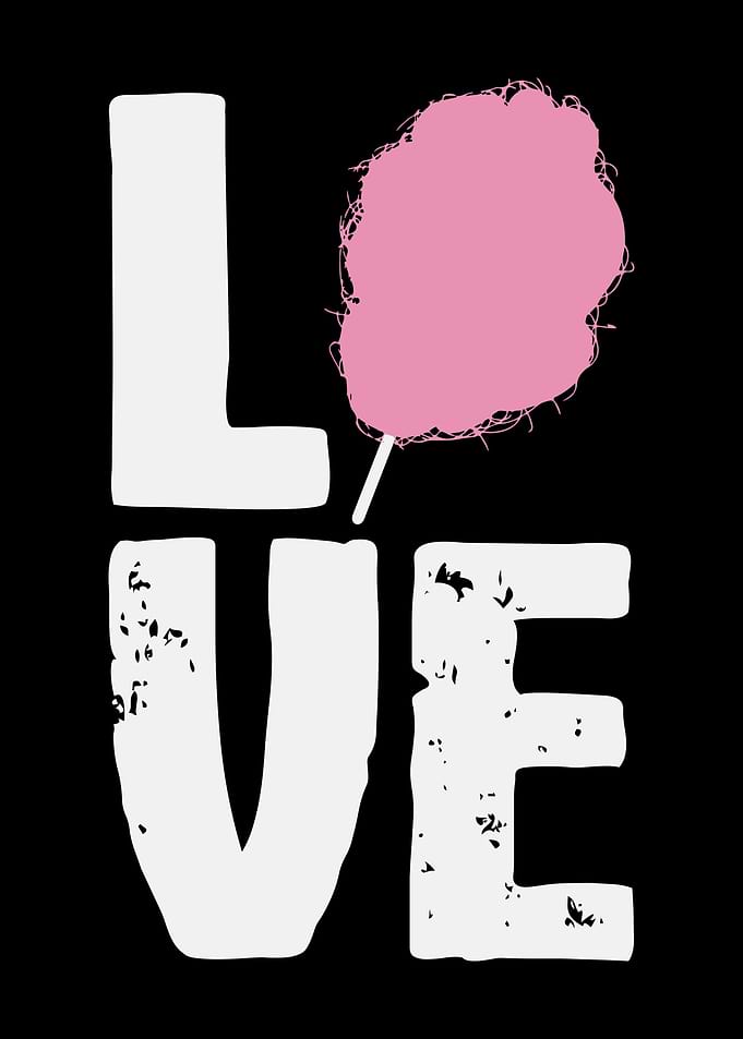 Cotton Candy Love Candies