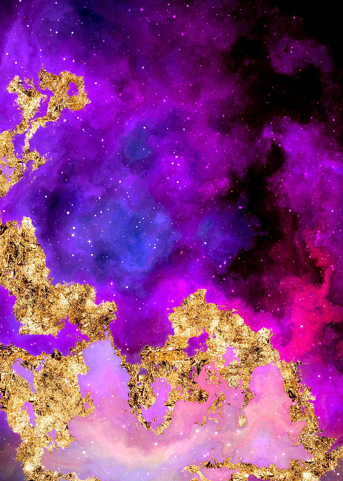 100 Starry Nebula in Space