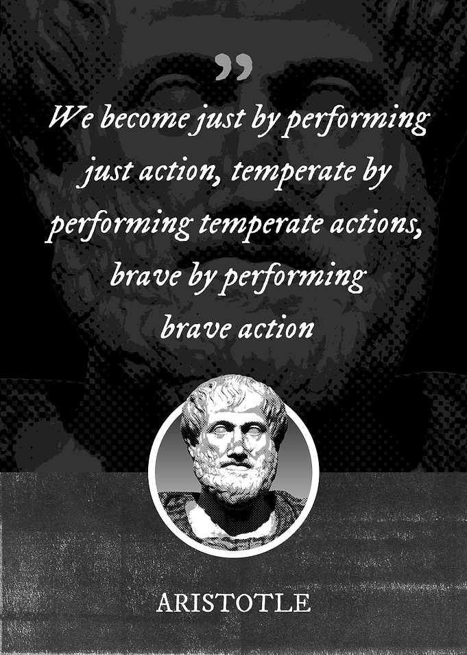 We become just by