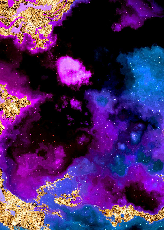 100 Starry Nebula in Space