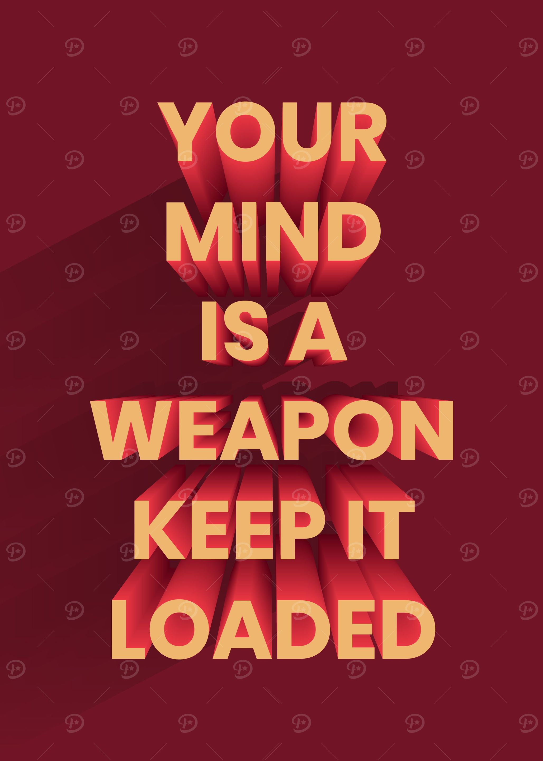 3D Motivation Quote