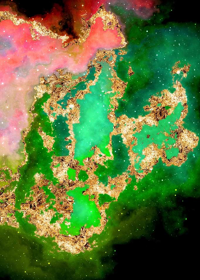 100 Starry Nebula in Space