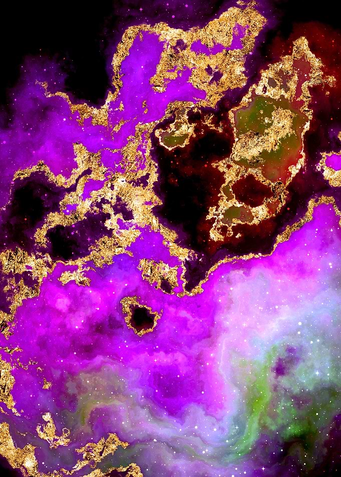100 Starry Nebula in Space