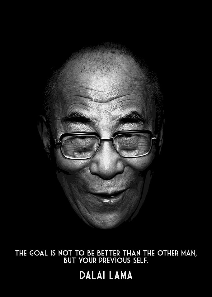 DALAI LAMA THE GOAL BLACK