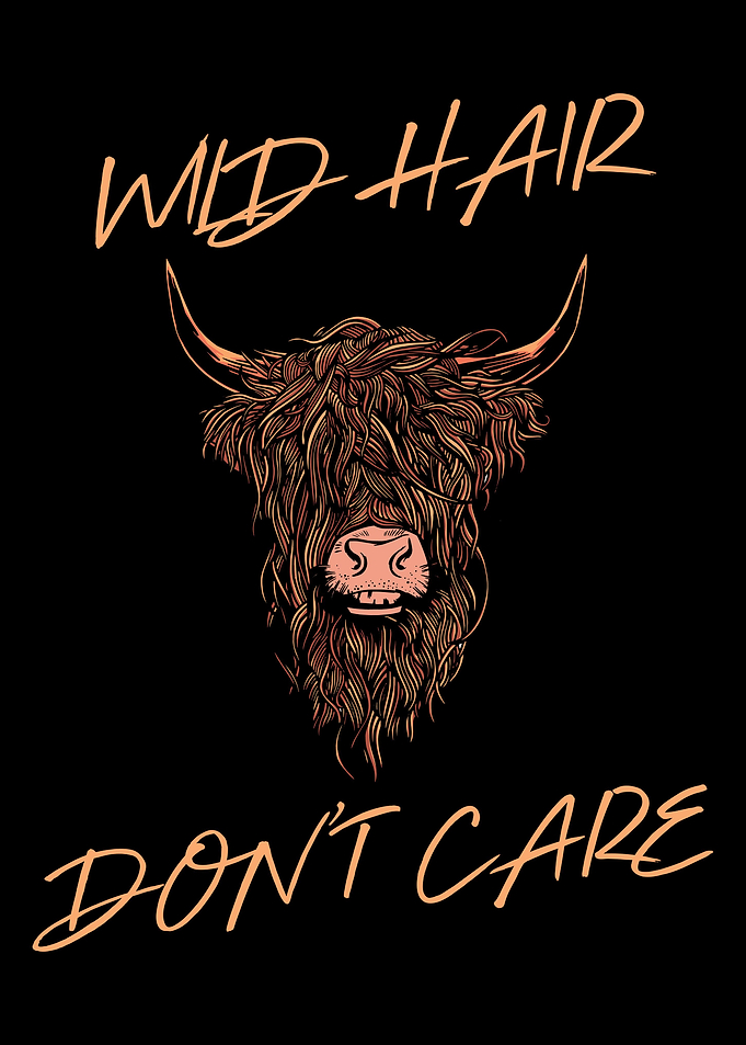 Wild Hair Dont Care Cow