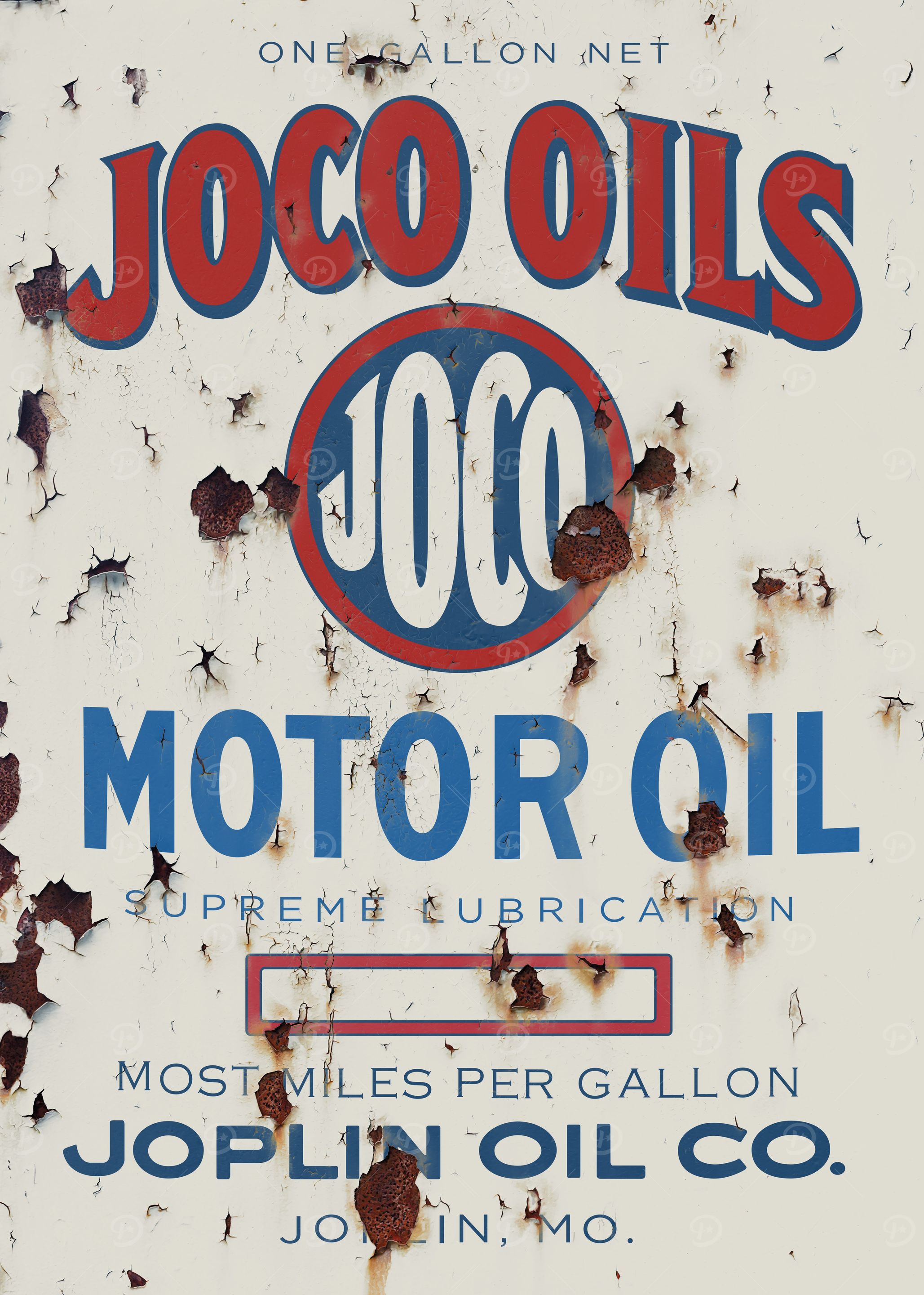Joco Oils Vintage Sign