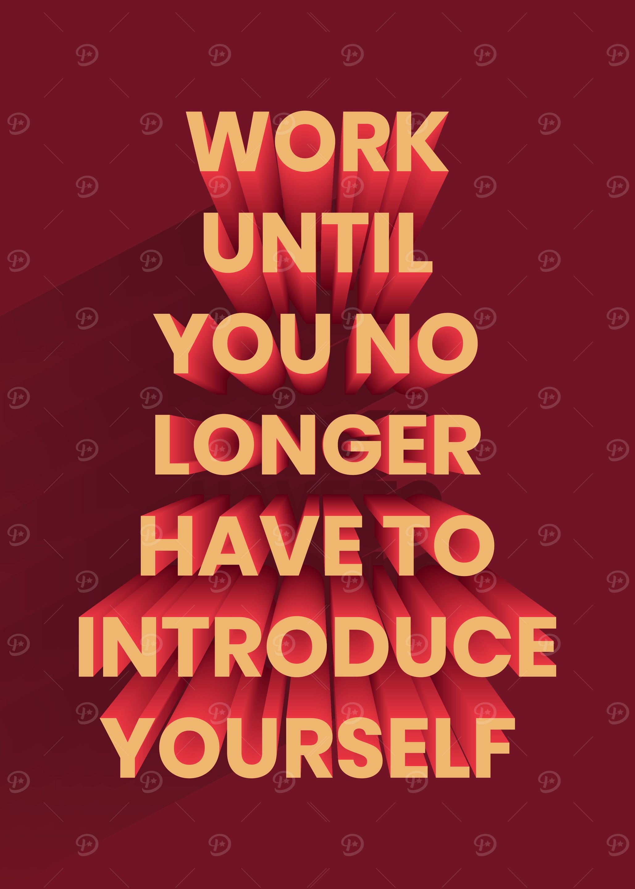 3D Motivation Quote