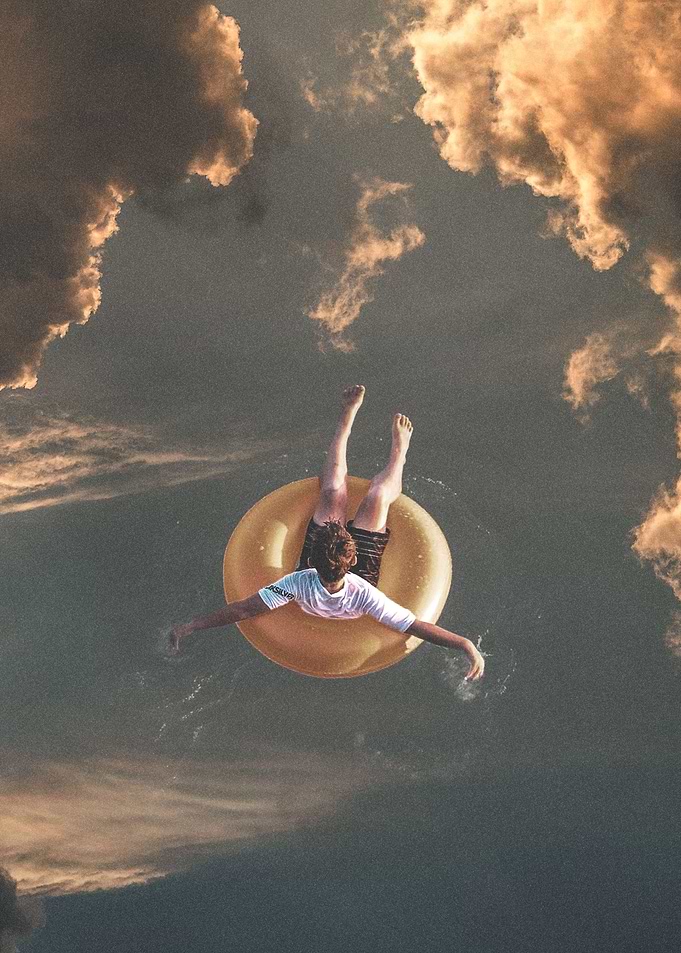 Floating in the sky