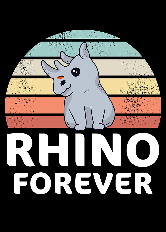 Kawaii Baby Rhino Cute