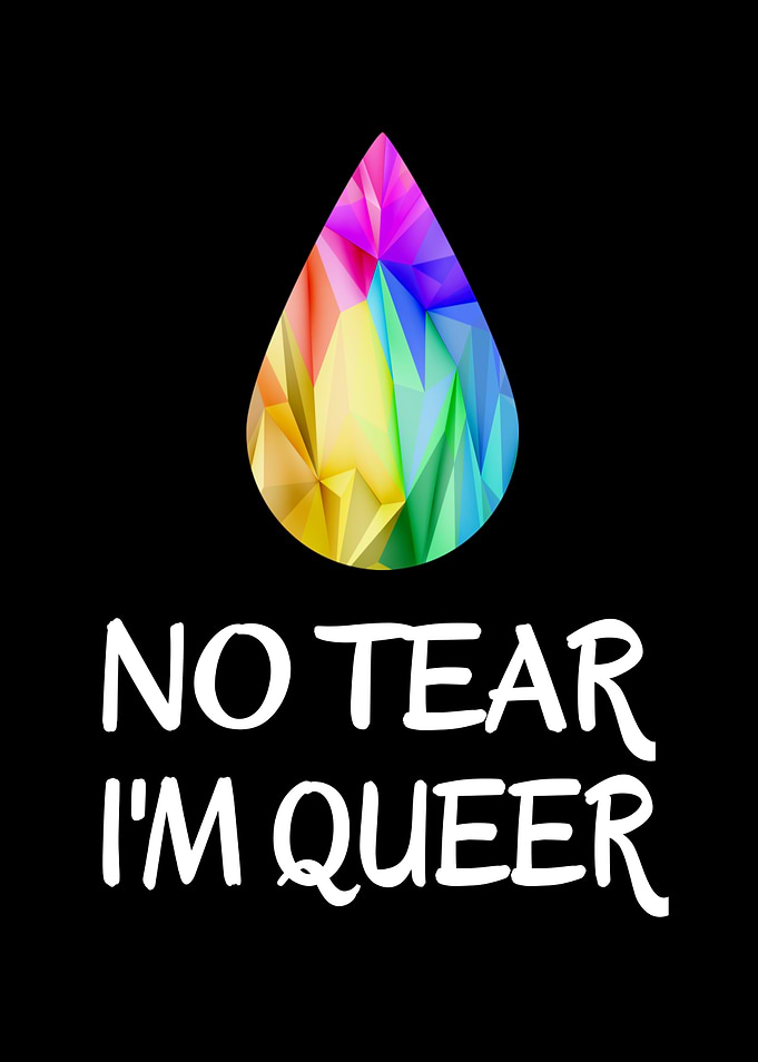 LGBTQ No Tear Im Queer