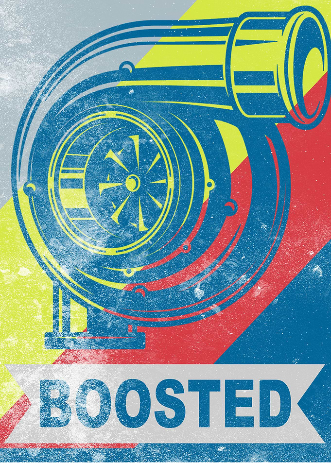 Turbo Boosted JDM Engine
