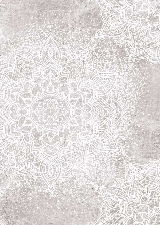 Neutral mandala pattern