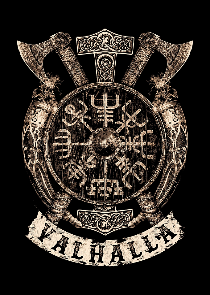 Viking Vegvisir Shield